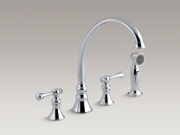 KOHLER Revival(R) 4-hole kitchen sink faucet with 9-3/16